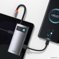 Док-станция Baseus Metal Gleam Series 4 in 1 Multifunctional Type-C CAHUB-CY0G