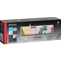 Клавиатура Defender Dasher GK-472 (серый/белый)