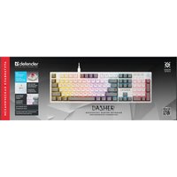 Клавиатура Defender Dasher GK-472 (серый/белый)