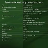 Ноутбук Digma Pro Breve DN15R7-ADXW05