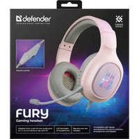 Наушники Defender Fury (розовый)