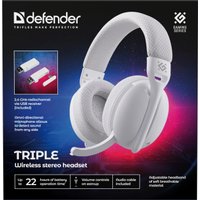 Наушники Defender Triple (белый)