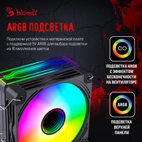 Кулер для процессора A4Tech Bloody BD-AC205-ARGB1 (черный) Кулер для процессора A4Tech Bloody BD-AC205-ARGB1 (черный)