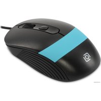 Мышь Оклик 310M (черный/голубой)