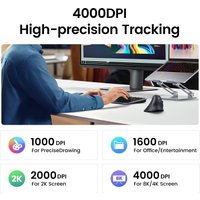 Вертикальная мышь Ugreen MU008 25444 (черный) Вертикальная мышь Ugreen MU008 25444 (черный)