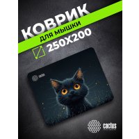Коврик для мыши CACTUS Black Cat CS-MPC-D09S