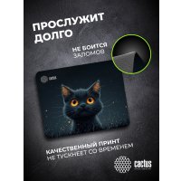 Коврик для мыши CACTUS Black Cat CS-MPC-D09S