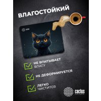 Коврик для мыши CACTUS Black Cat CS-MPC-D09S