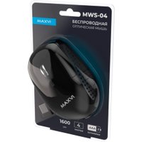 Мышь Maxvi MWS-04 (черный)