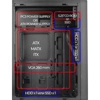 Корпус Ginzzu A410