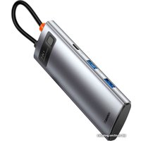 Док-станция Baseus Metal Gleam Series 7-in-1 Multifunctional Type-C WKWG020113