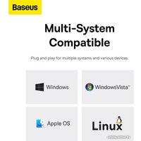 USB-хаб Baseus Flite Series 4-Port USB-C Hub B0005280A813-00