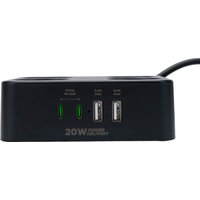 Сетевой фильтр Cablexpert PLT-4-C2U2-B-3 Сетевой фильтр Cablexpert PLT-4-C2U2-B-3