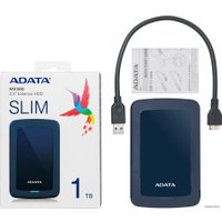 Внешний накопитель ADATA HV300 AHV300-1TU31-CBL 1TB (синий)