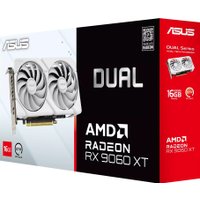 Видеокарта ASUS Dual Radeon RX 9060 XT 16GB GDDR6 White Edition DUAL-RX9060XT-16G-WHITE