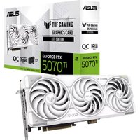Видеокарта ASUS TUF Gaming GeForce RTX 5070 Ti 16GB GDDR7 BTF White OC Edition TUF-RTX5070TI-O16G-BTF-WHITE