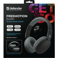 Наушники Defender FreeMotion B480 (черный) Наушники Defender FreeMotion B480 (черный)