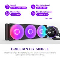 Система жидкостного охлаждения для процессора NZXT Kraken Elite 360 RGB RL-KR36E-B2 Система жидкостного охлаждения для процессора NZXT Kraken Elite 360 RGB RL-KR36E-B2