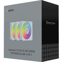 Комплект вентиляторов для корпуса Ocypus Gamma F12 Elite WH ARGB Reverse Blade 3IN1 Комплект вентиляторов для корпуса Ocypus Gamma F12 Elite WH ARGB Reverse Blade 3IN1
