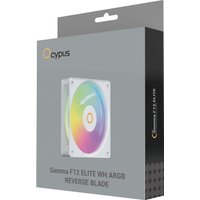 Вентилятор для корпуса Ocypus Gamma F12 Elite WH ARGB Reverse Blade