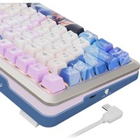 Клавиатура Redragon Flekact Pro (белый/сиреневый/синий)