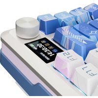 Клавиатура Redragon Flekact Pro (белый/сиреневый/синий)