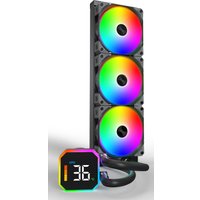 Система жидкостного охлаждения для процессора Montech HyperFlow Digital 360 (черный) Система жидкостного охлаждения для процессора Montech HyperFlow Digital 360 (черный)