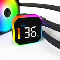 Система жидкостного охлаждения для процессора Montech HyperFlow Digital 360 (черный) Система жидкостного охлаждения для процессора Montech HyperFlow Digital 360 (черный)