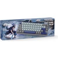 Клавиатура Ritmix RKB-568BL (серый/голубой)