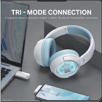 Наушники Onikuma GT802 (белый/голубой)