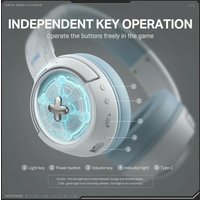 Наушники Onikuma GT802 (белый/голубой)