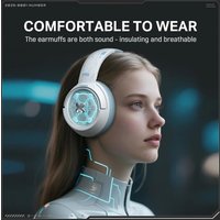 Наушники Onikuma GT802 (белый/голубой)