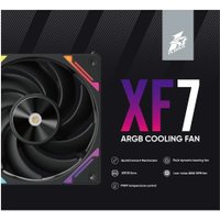 Комплект вентиляторов для корпуса 1stPlayer XF7 Reverse ARGB (3 шт, черный)