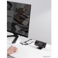Док-станция Baseus Metal Gleam Series 8-in-1 Multifunctional Type-C HUB Docking Station CAHUB-CV0G Док-станция Baseus Metal Gleam Series 8-in-1 Multifunctional Type-C HUB Docking Station CAHUB-CV0G