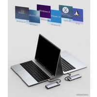 Док-станция Baseus Metal Gleam Series 8-in-1 Multifunctional Type-C HUB Docking Station CAHUB-CV0G Док-станция Baseus Metal Gleam Series 8-in-1 Multifunctional Type-C HUB Docking Station CAHUB-CV0G