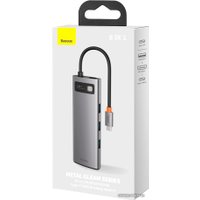Док-станция Baseus Metal Gleam Series 8-in-1 Multifunctional Type-C HUB Docking Station CAHUB-CV0G Док-станция Baseus Metal Gleam Series 8-in-1 Multifunctional Type-C HUB Docking Station CAHUB-CV0G