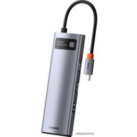 Док-станция Baseus Metal Gleam Series 8-in-1 Multifunctional Type-C HUB Docking Station CAHUB-CV0G Док-станция Baseus Metal Gleam Series 8-in-1 Multifunctional Type-C HUB Docking Station CAHUB-CV0G