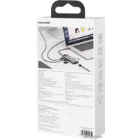 Док-станция Baseus Metal Gleam Series 8-in-1 Multifunctional Type-C HUB Docking Station CAHUB-CV0G Док-станция Baseus Metal Gleam Series 8-in-1 Multifunctional Type-C HUB Docking Station CAHUB-CV0G