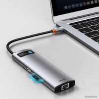 Док-станция Baseus Metal Gleam Series 8-in-1 Multifunctional Type-C HUB Docking Station CAHUB-CV0G Док-станция Baseus Metal Gleam Series 8-in-1 Multifunctional Type-C HUB Docking Station CAHUB-CV0G