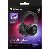 Наушники Defender Sabotauge (черный/серый) Наушники Defender Sabotauge (черный/серый)