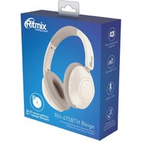 Наушники Ritmix RH-475BTH (бежевый)