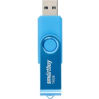 USB Flash SmartBuy Twist 16GB (синий) USB Flash SmartBuy Twist 16GB (синий)