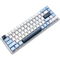Клавиатура Ajazz AK680 Max (8+1K) (белый/голубой/темно-синий)