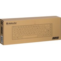 Клавиатура Defender Aris GK-349 (белый/черный)