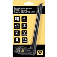 Wi-Fi/Bluetooth адаптер ExeGate EDWA-BT53-AX900 EX300396RUS Wi-Fi/Bluetooth адаптер ExeGate EDWA-BT53-AX900 EX300396RUS