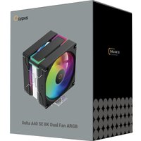 Кулер для процессора Ocypus Delta A40 SE BK Dual Fan ARGB Delta-A40-BK2AAWN00S-GL Кулер для процессора Ocypus Delta A40 SE BK Dual Fan ARGB Delta-A40-BK2AAWN00S-GL