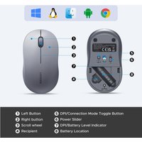Мышь Ugreen M331 65627 (серый) Мышь Ugreen M331 65627 (серый)