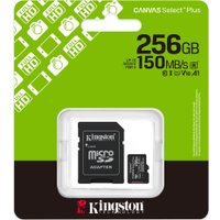Карта памяти Kingston Canvas Select Plus microSDXC 256GB SDCS3/256GB (с адаптером) Карта памяти Kingston Canvas Select Plus microSDXC 256GB SDCS3/256GB (с адаптером)