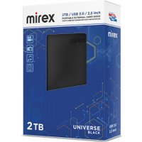 Внешний накопитель Mirex Universe Black 2TB 13630-UHDUVB20 Внешний накопитель Mirex Universe Black 2TB 13630-UHDUVB20