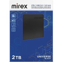 Внешний накопитель Mirex Universe Black 2TB 13630-UHDUVB20 Внешний накопитель Mirex Universe Black 2TB 13630-UHDUVB20